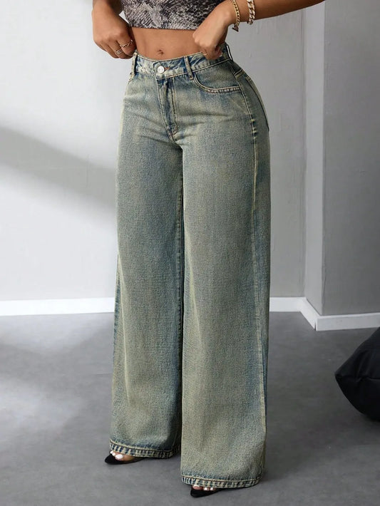 High Waist Wide Leg Jeans