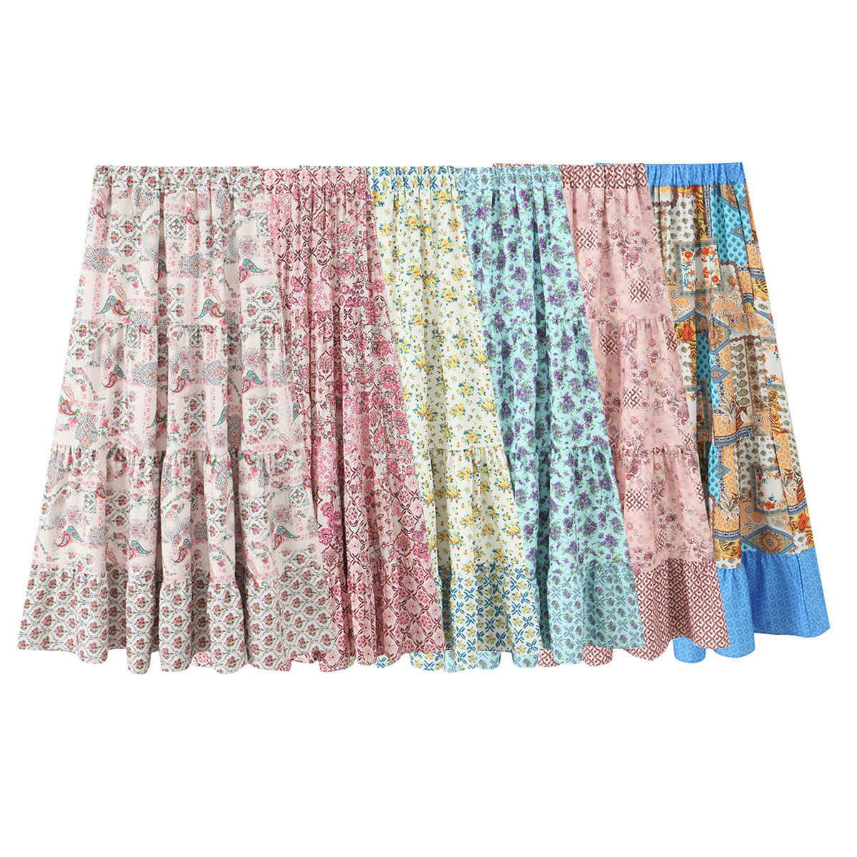 Women's Clothing INS Casual Versatile Printed Skirt