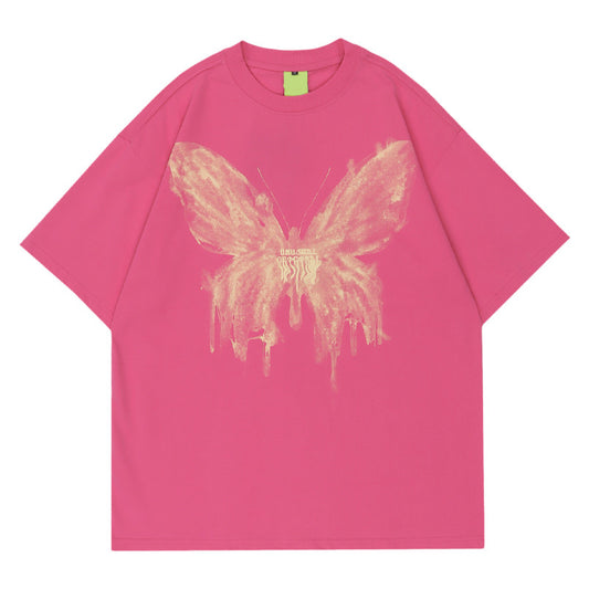 Butterfly Oversize  Loose Unisex Short Sleeve T-Shirt