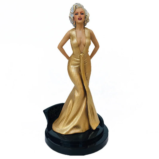 Anitrendy- Hot toys Marilyn Monroe beautiful woman Immovable statue With base cake Pendant Collectible decoration Model Toy Figures gifts
