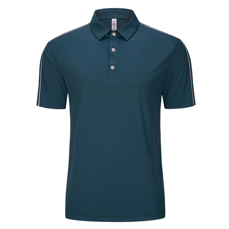 Summer new collar solid color sport polo shirt women's T-shirt ice sensitive elastic work clothes short sleeved quick drying T-shirt