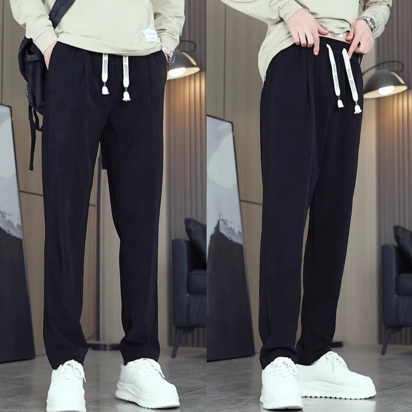 Casual and spacious solid color versatile casual pants