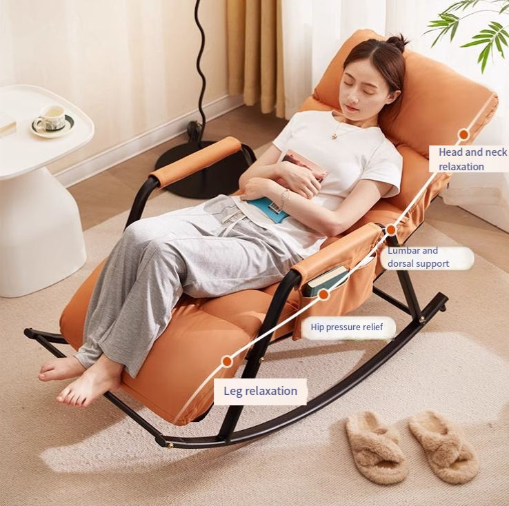 Lazy Sofa Rocking Chair – Indoor Lounge Chair for Living Room & Bedroom Comfort