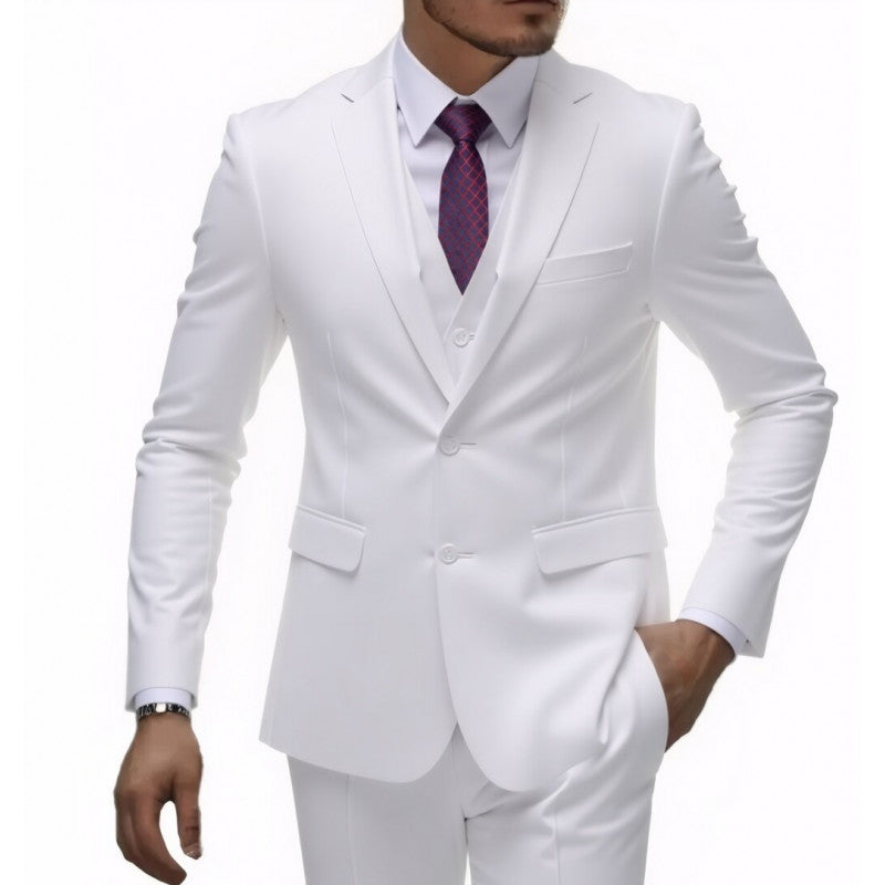 Men's Business Casual Suit Set for Wedding Dress Three-Piece Suit