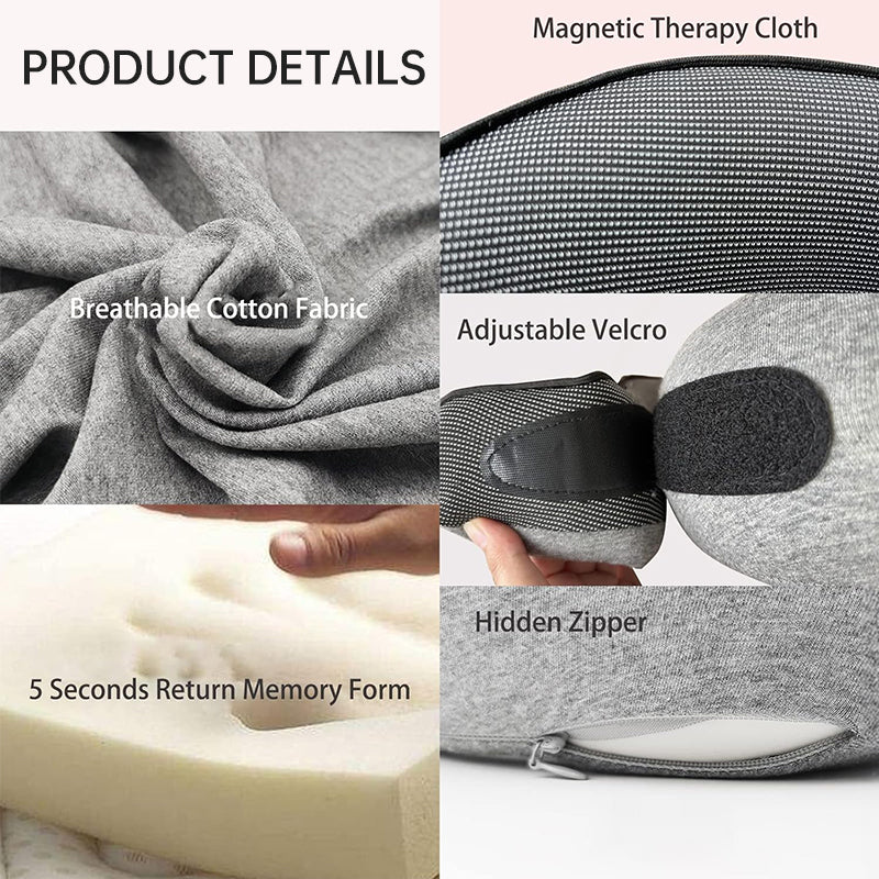 Anitrendy-Memory Foam Travel Neck Pillow – Velcro Style Travel Pillow For Flight