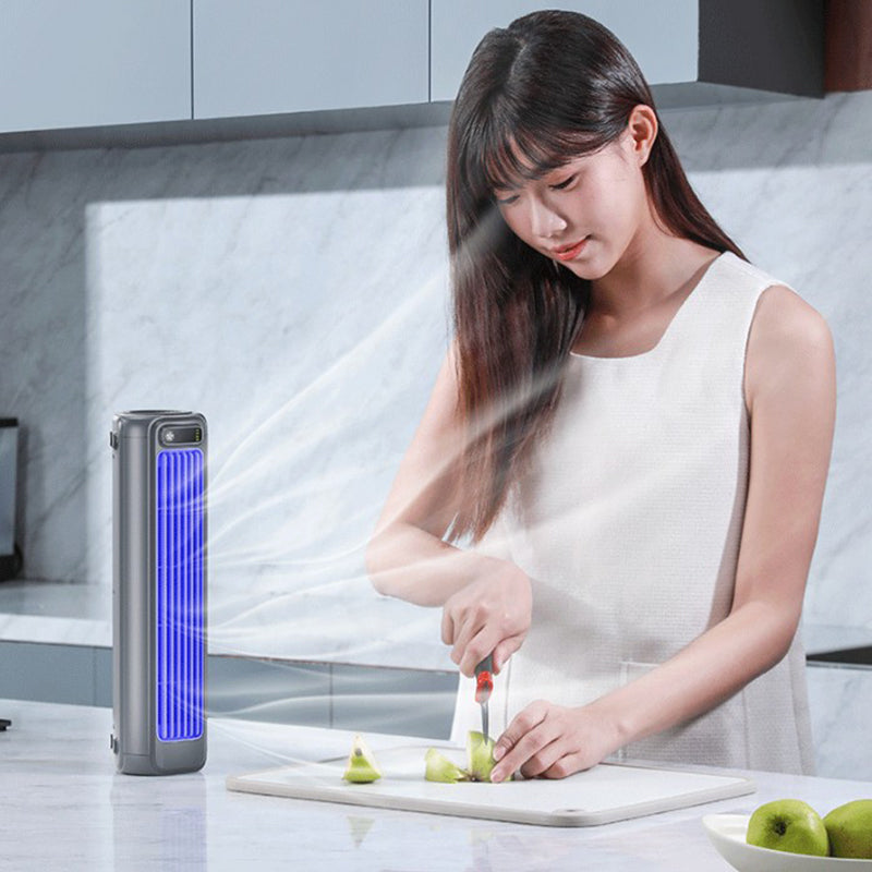 Rechargeable Wall-Mounted AC Fan – Portable, Quiet, No-Drill Cooling for Kitchen & Home