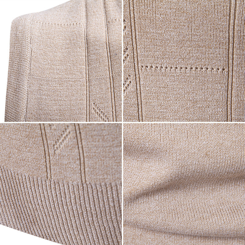 Trend Twist Knit Sweater Version V-Neck Casual Vest