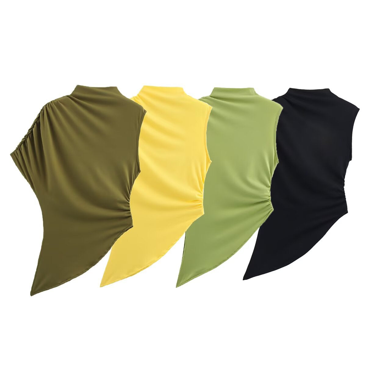 Women's Fashion Asymmetric Design Temperament Versatile Top