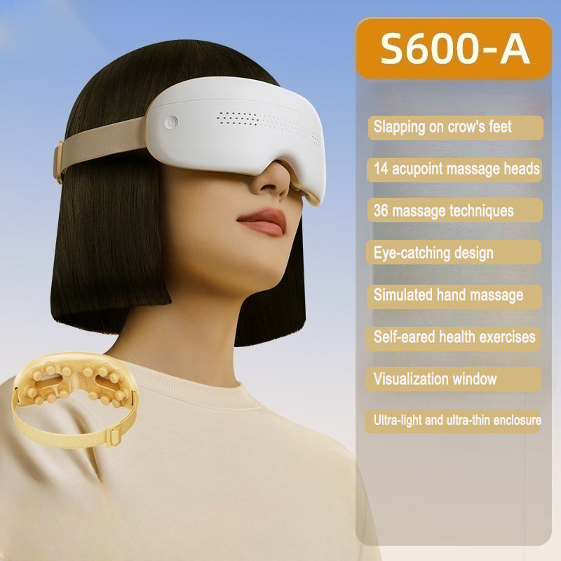 Eye Massager Mask – Heated Eye Compress with 36 Massage Techniques & Moisturizing Effect