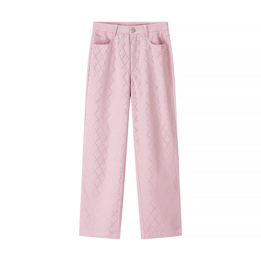 Women's Fashion Rhinestone Casual Long Pants
