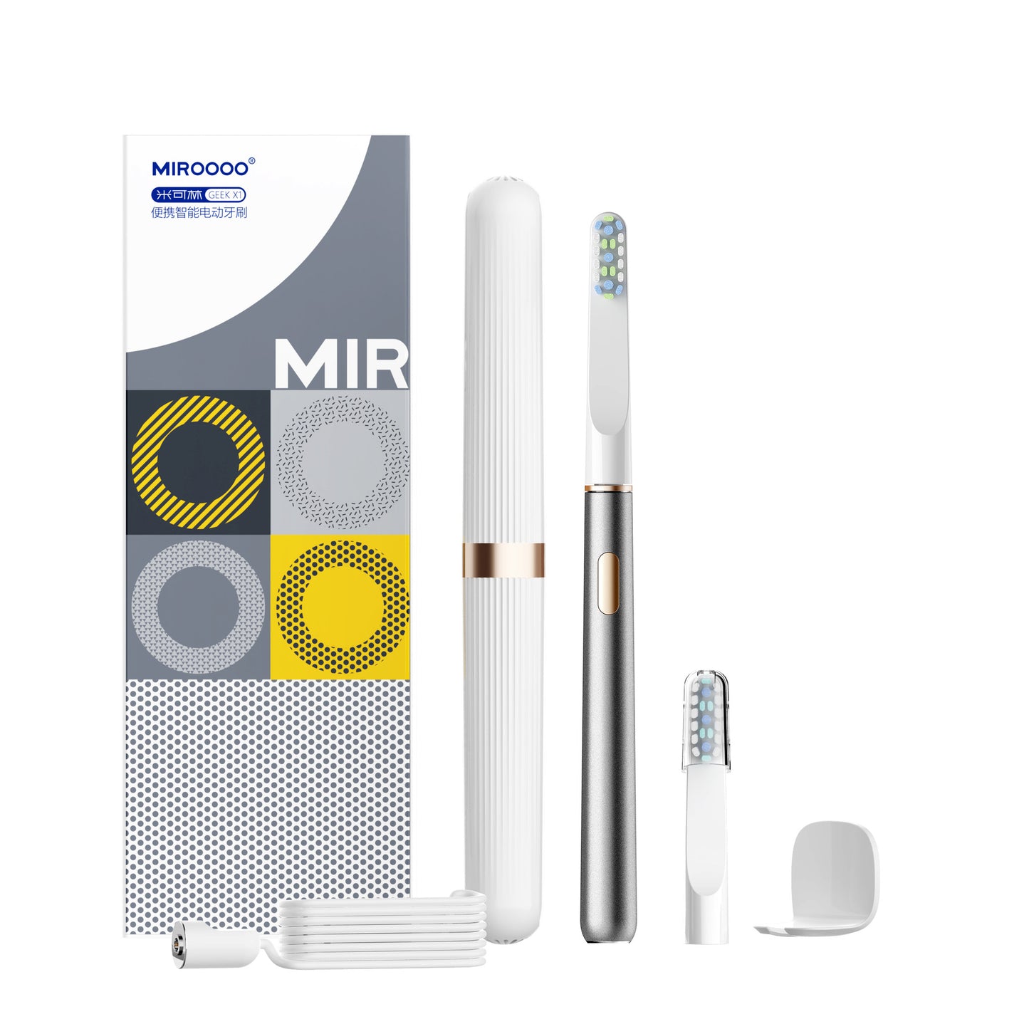Soundwave Electric Toothbrush – Intelligent Sonic Vibration With 8 Brush Head Options