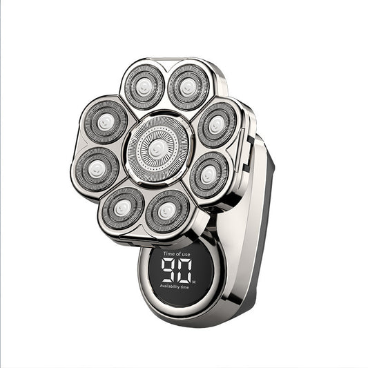 Electric Hair Clipper for Men with Rotary Blades, LED Display, Low Noise & Washable Blade Head