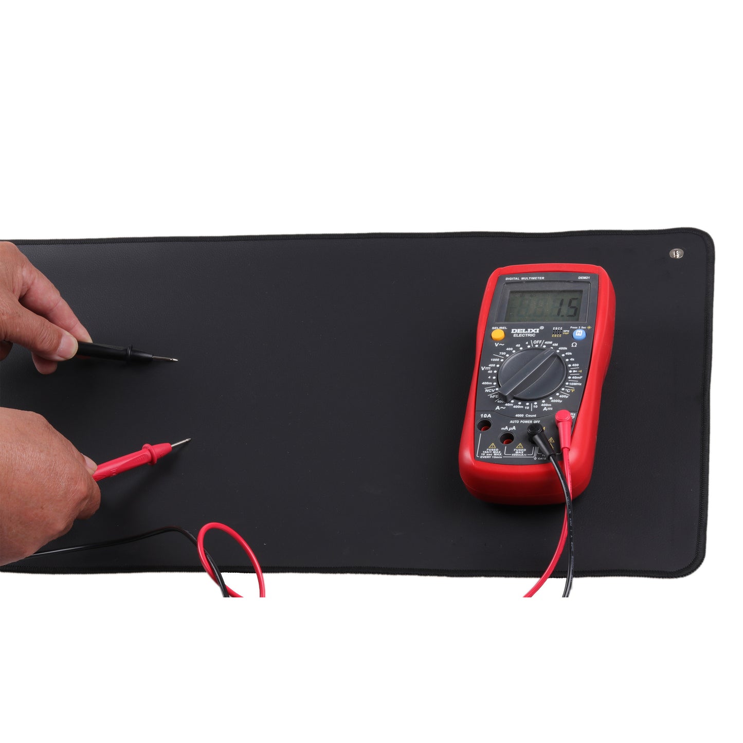 Grounding Pad for Yoga or Floor – Conductive Leather Anti-Static Earthing Mat