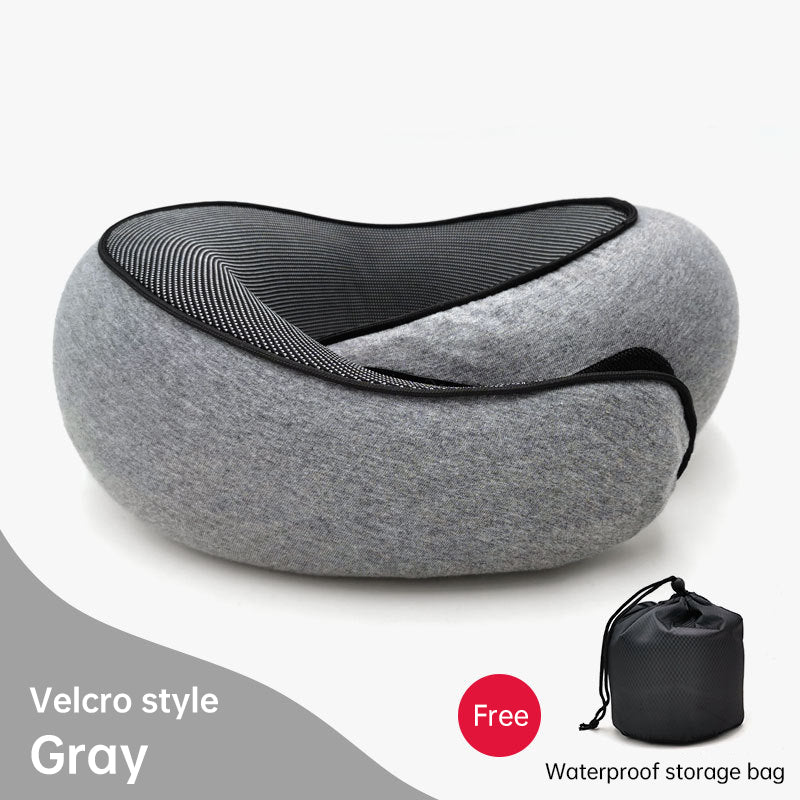 Anitrendy-Memory Foam Travel Neck Pillow – Velcro Style Travel Pillow For Flight
