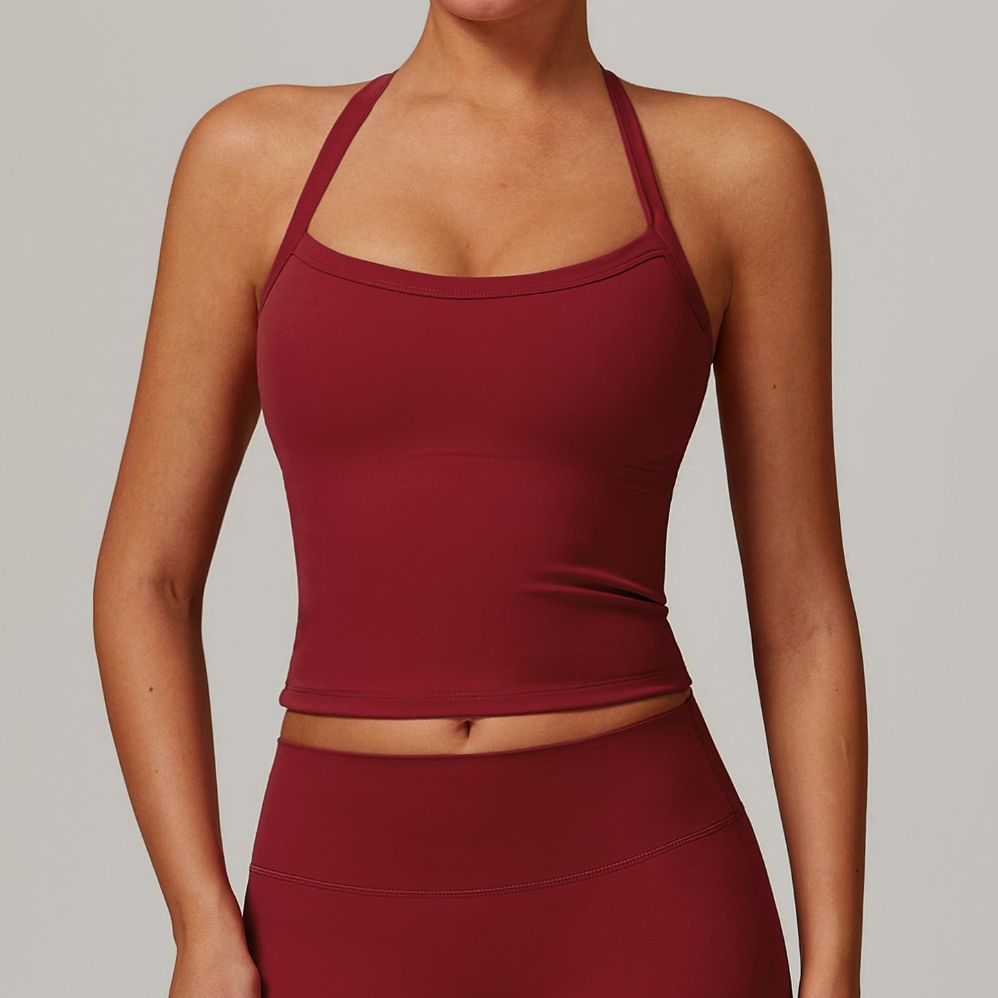 Winter brushed back yoga vest, quick drying fitness top, outerwear running sports vest