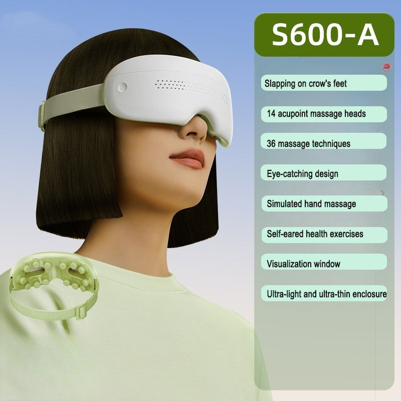 Eye Massager Mask – Heated Eye Compress with 36 Massage Techniques & Moisturizing Effect