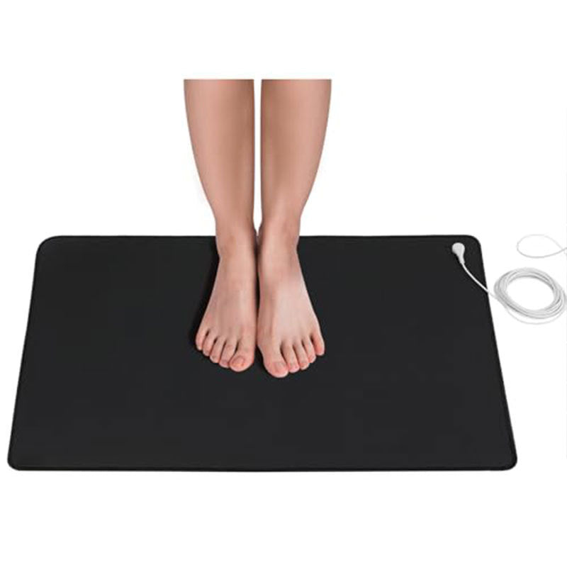Grounding Pad for Yoga or Floor – Conductive Leather Anti-Static Earthing Mat