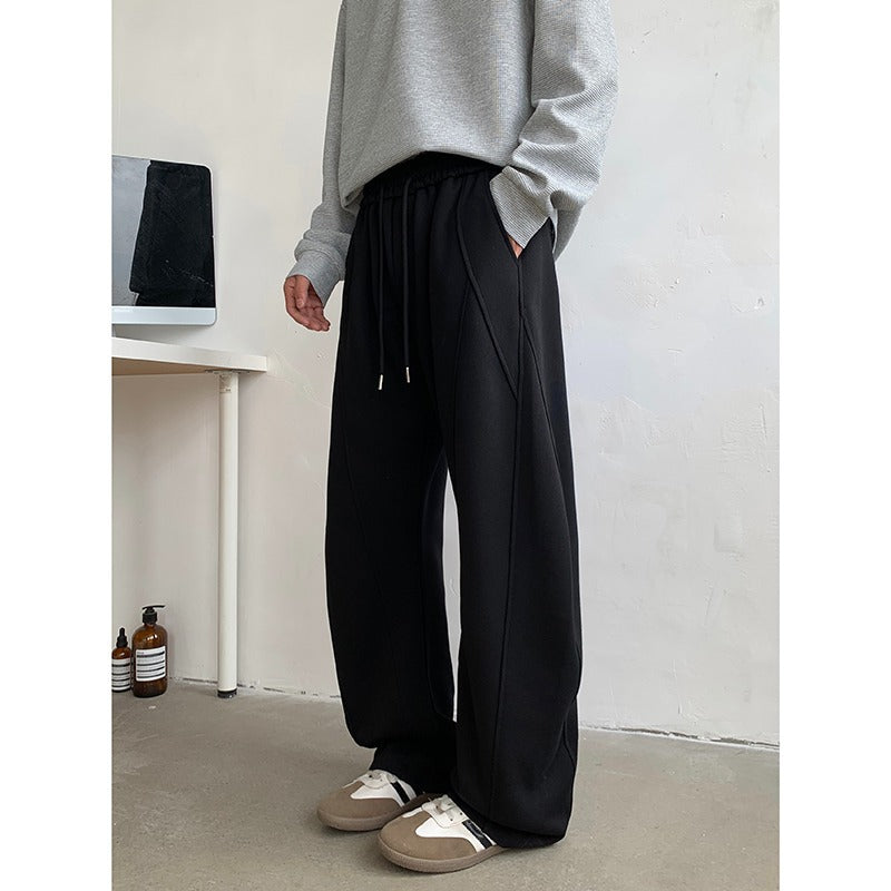 Casual pants men's loose straight leg sports pants
