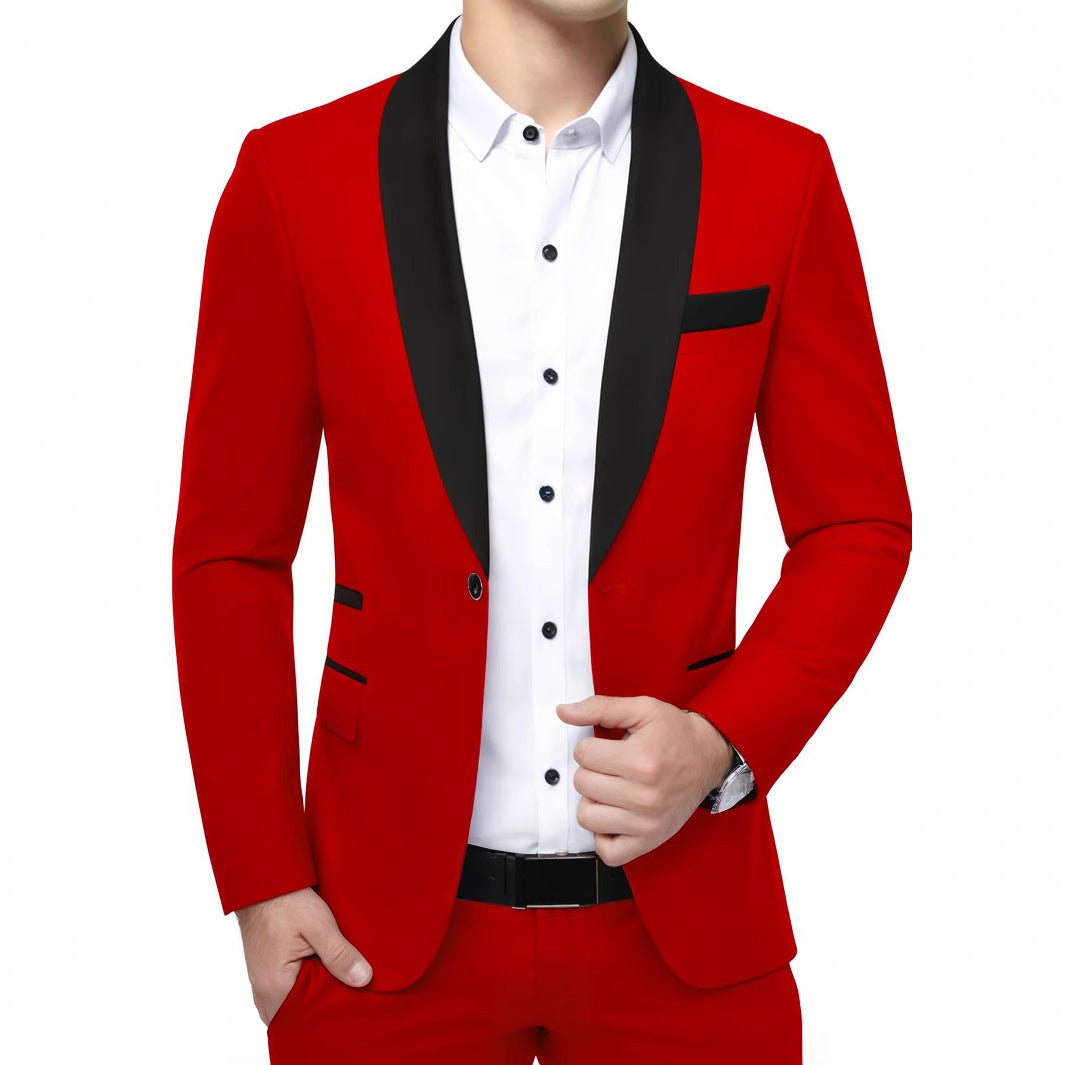 Banquet Dress Shirt Men's Suit Jacket Business Blazer Groom Wedding Suit