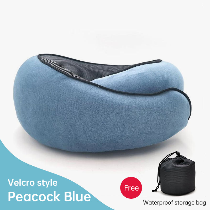 Anitrendy-Memory Foam Travel Neck Pillow – Velcro Style Travel Pillow For Flight