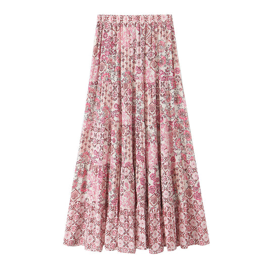 Women's Clothing INS Casual Versatile Printed Skirt