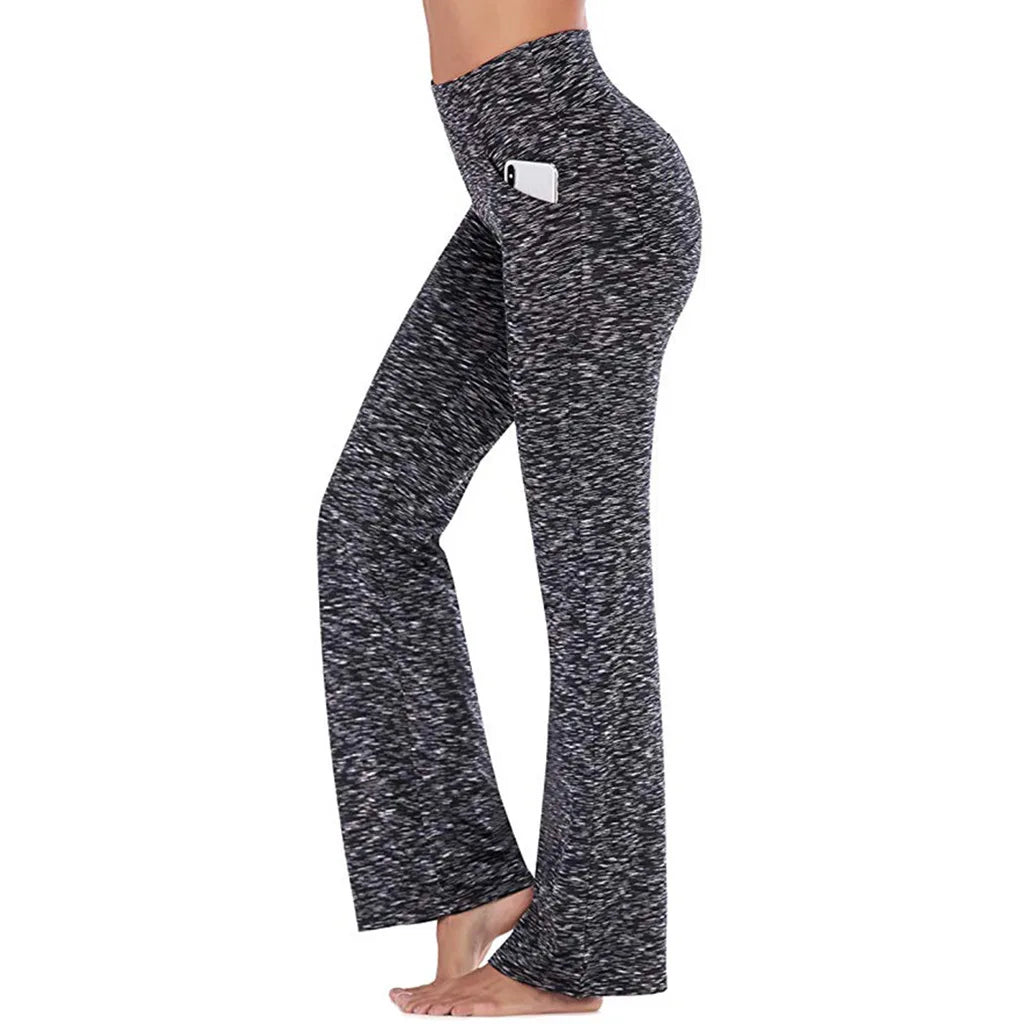 Women’s High Waist Flared Palazzo Pants – Elegant Slim Fit Career Trousers UK