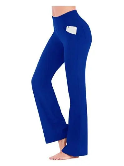 Women’s High Waist Flared Palazzo Pants – Elegant Slim Fit Career Trousers UK