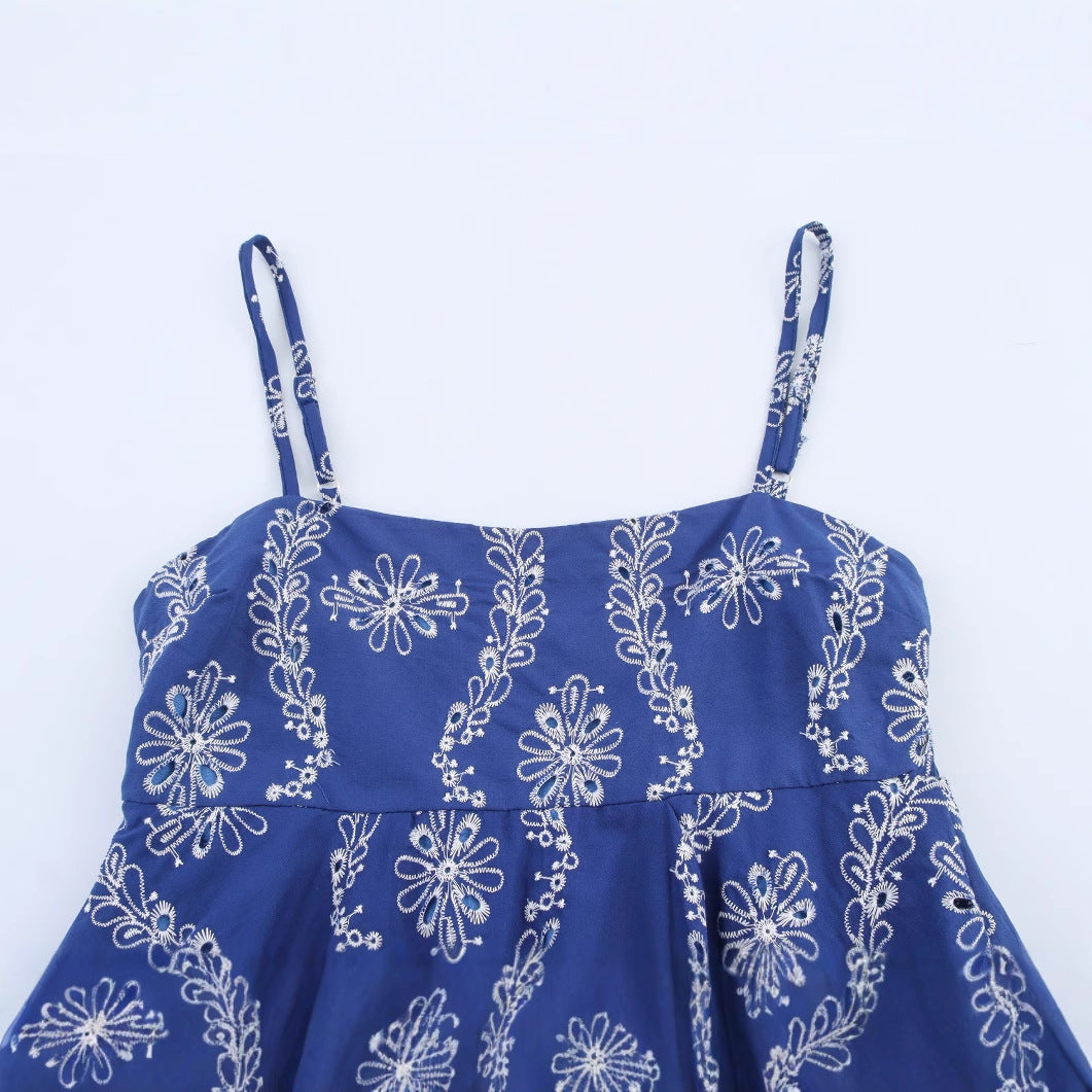 Women's Clothing INS Embossed Hollow-out Embroidered Top