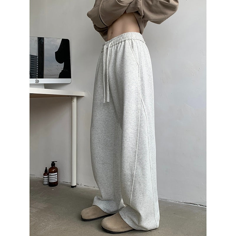High street curved knife casual pants for men in spring