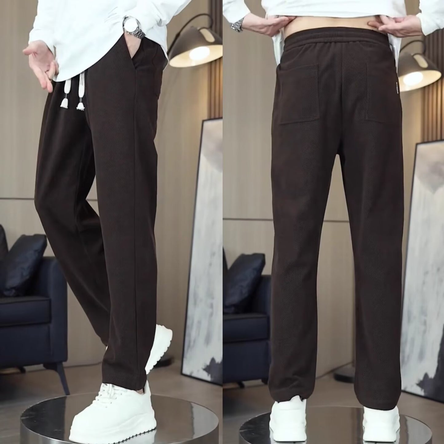 Casual and spacious solid color versatile casual pants