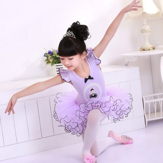 Children Dance Tulle Dress Girl Ballet Dress Fitness Clothing Performance Wear Leotard Costume Girl Ballet dresses 3-12Year