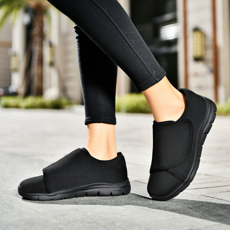 Mesh lightweight breathable Velcro women's shoes casual single shoes comfortable sports shoes for women