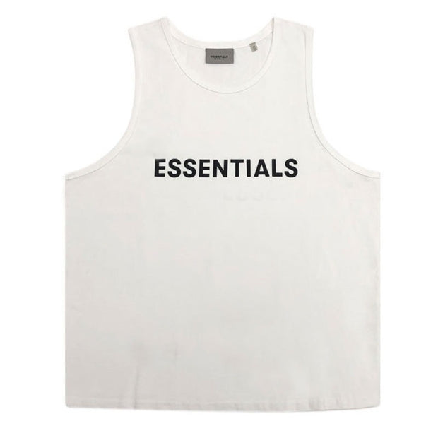 FOG FEAR OF GOD Double Line Essentials Letter T Shirt Vest Trendy High Street Casual Bottom Shirt for Men