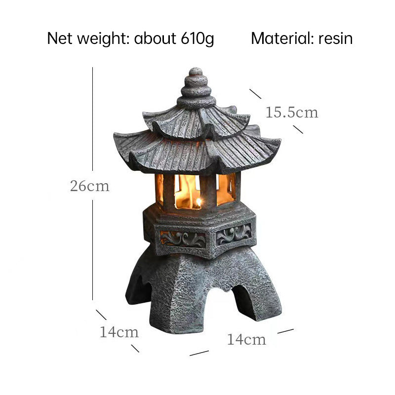 Solar Japanese Garden Lantern – Pagoda-Style Zen Light for Outdoor Decor