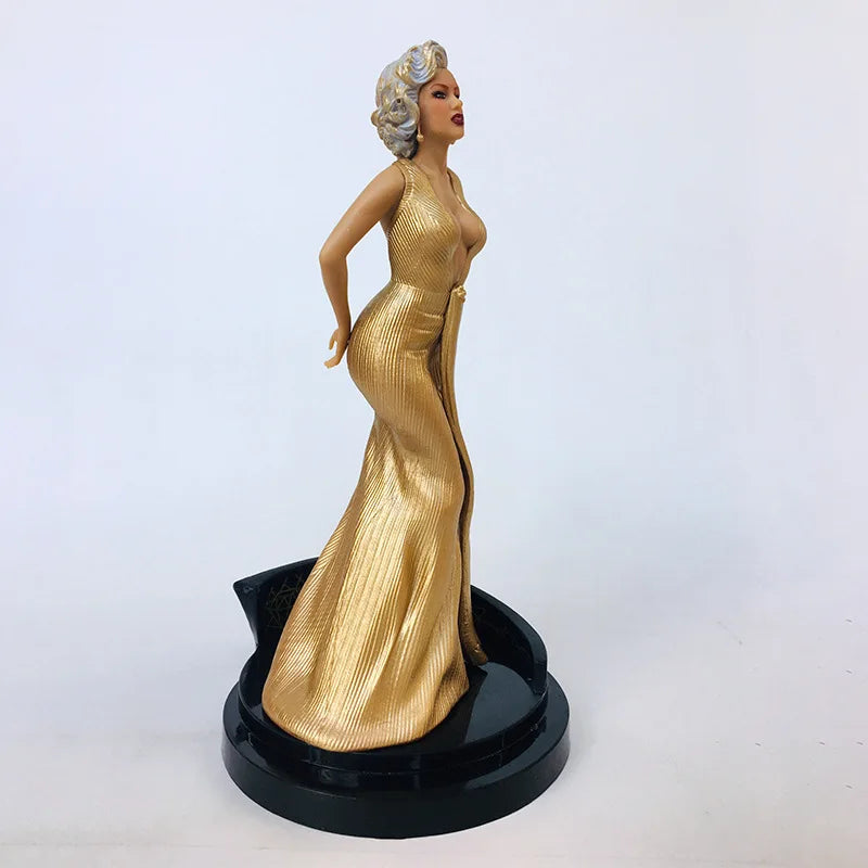 Anitrendy- Hot toys Marilyn Monroe beautiful woman Immovable statue With base cake Pendant Collectible decoration Model Toy Figures gifts