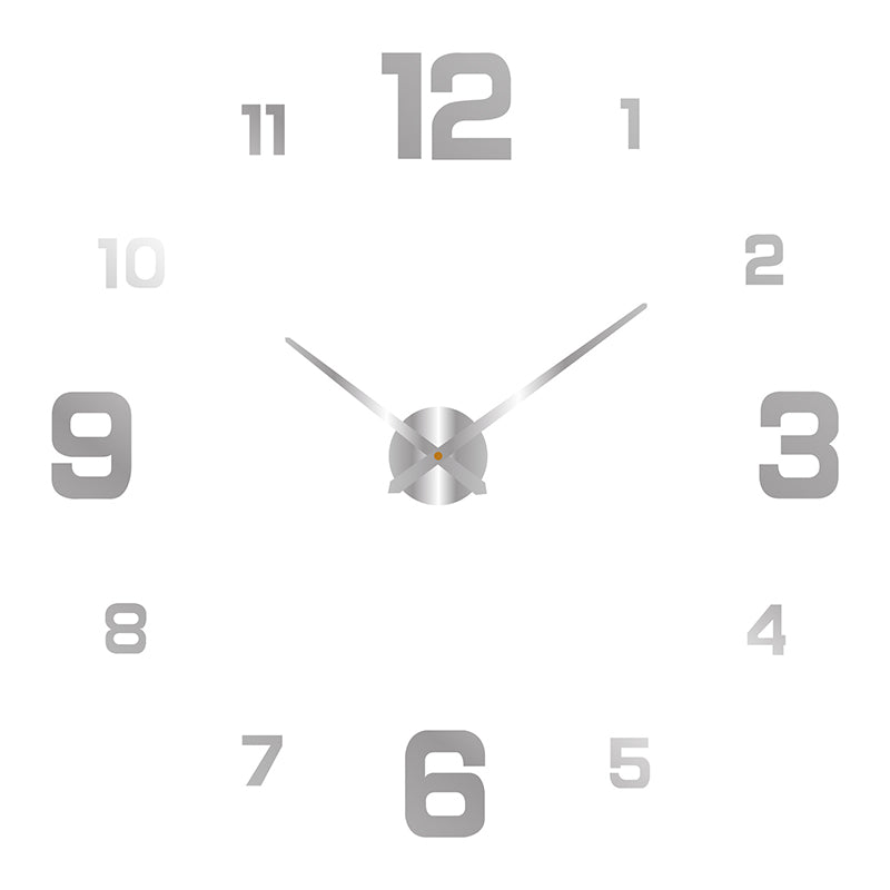 DIY Frameless Wall Clock – Modern 3D Acrylic Silent Clock for Living Room, Office, Bedroom