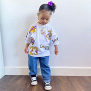 Children's Wear Boys And Girls Fashion Printed Letter T-Shirt Ins Style