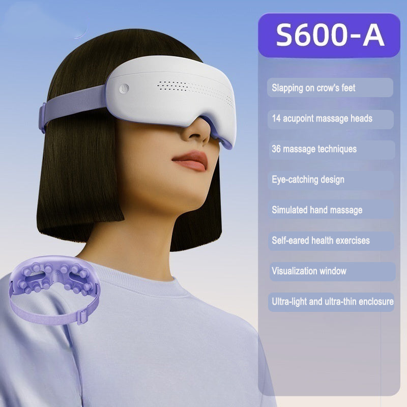 Eye Massager Mask – Heated Eye Compress with 36 Massage Techniques & Moisturizing Effect