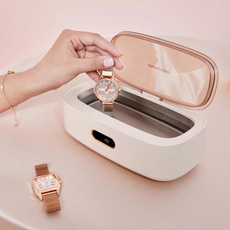 Anitrendy-High-Frequency Ultrasonic Jewelry Cleaner for Glasses, Rings, Dentures & Eyeglass Cleaning