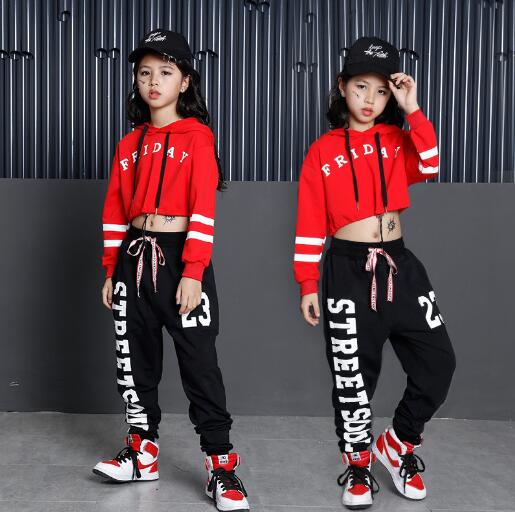 Kids Hip Hop Dance Costumes Girls Dance Clothes Wear for Girl 6 8 10 12 Years