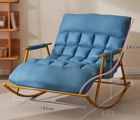 Lazy Sofa Rocking Chair – Indoor Lounge Chair for Living Room & Bedroom Comfort
