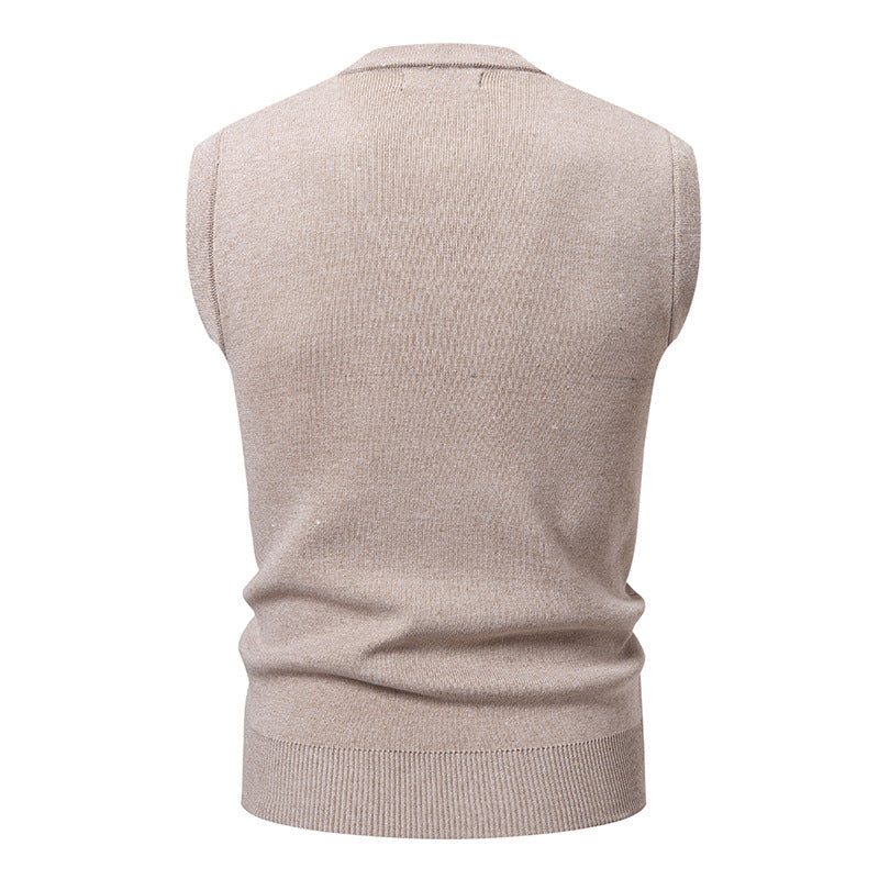 Trend Twist Knit Sweater  Version V-Neck Casual Vest