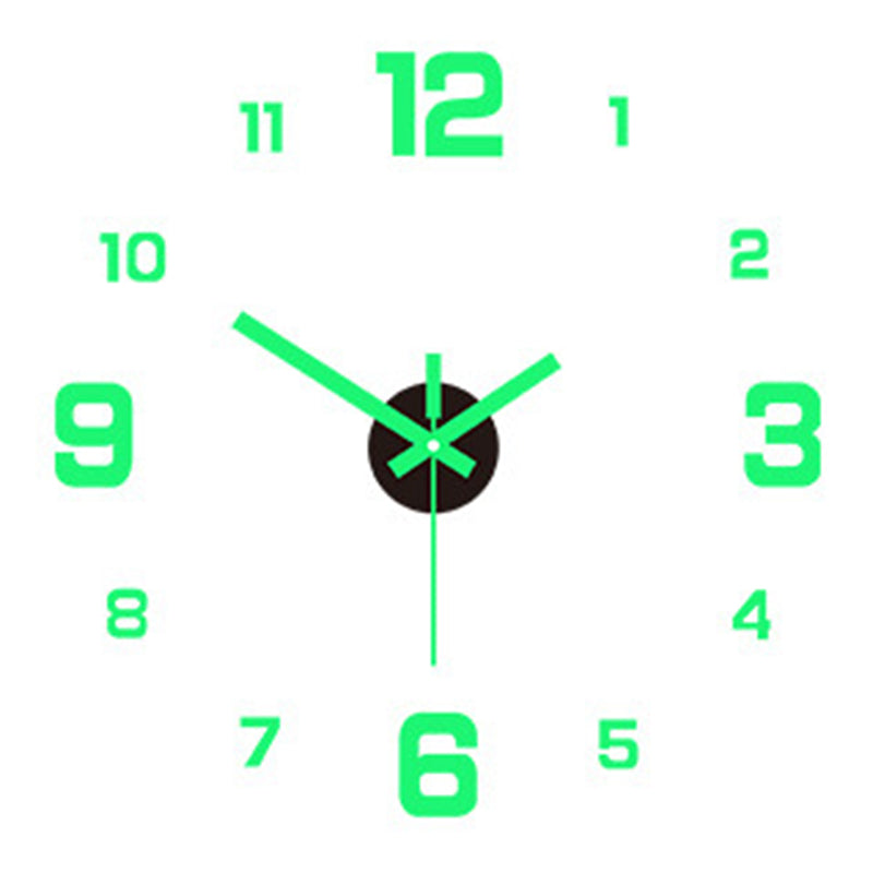 DIY Frameless Wall Clock – Modern 3D Acrylic Silent Clock for Living Room, Office, Bedroom