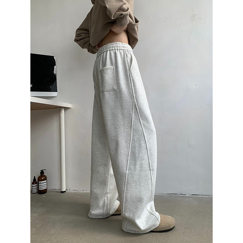 High street curved knife casual pants for men in spring