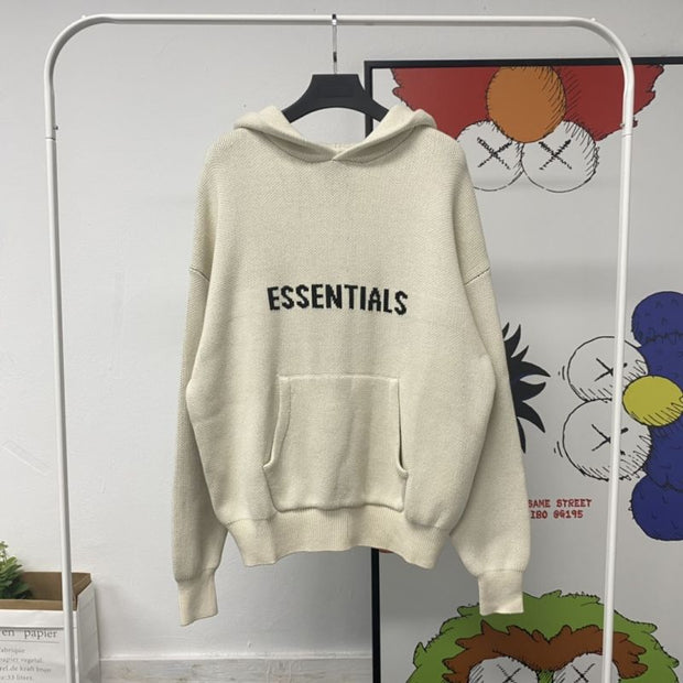 Essentials Knitted Pullover Kanye West Hooded Men's and Women's Sweater Trend Streetwear Oversized Casual Hoodies