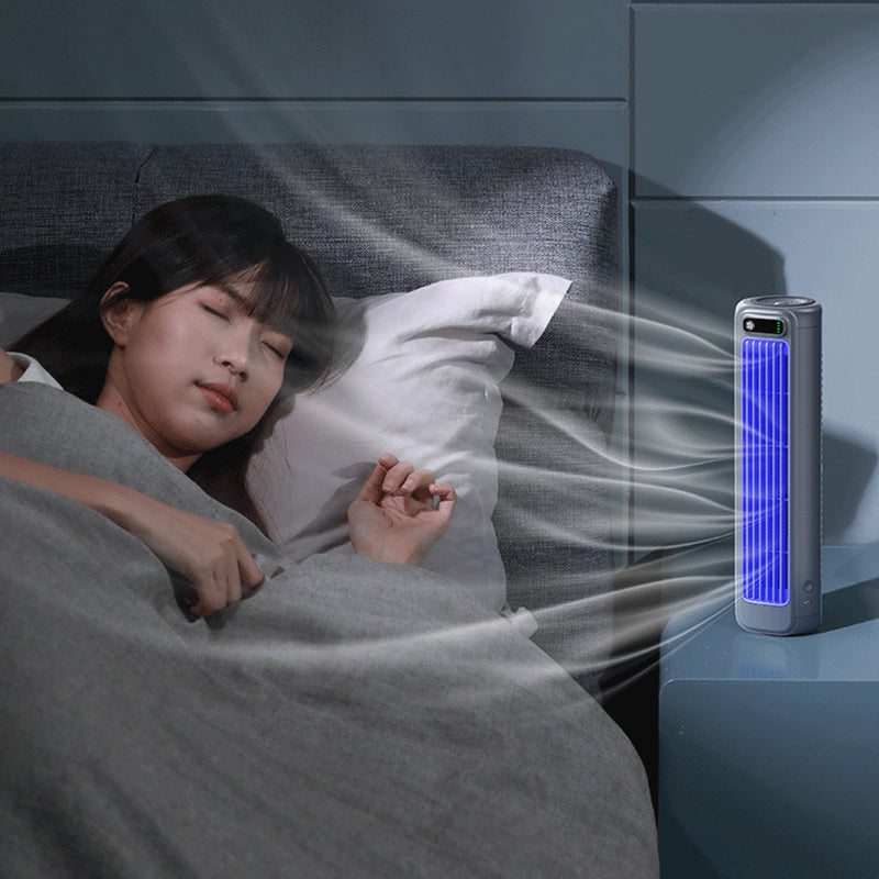 Rechargeable Wall-Mounted AC Fan – Portable, Quiet, No-Drill Cooling for Kitchen & Home