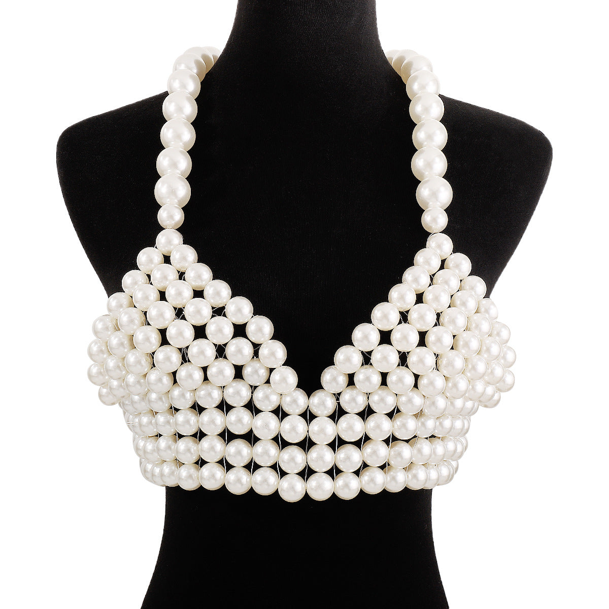 European and American personality sexy bikini pearl sling beach vacation beaded fashionable modern chest ornament