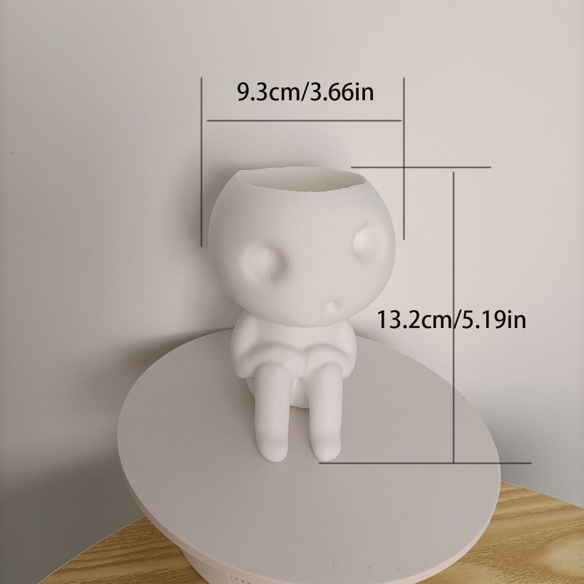Cute Tree Elf Succulent Planter Pot for Indoor Plants – Decorative Plastic Flower Pot for Home & Office