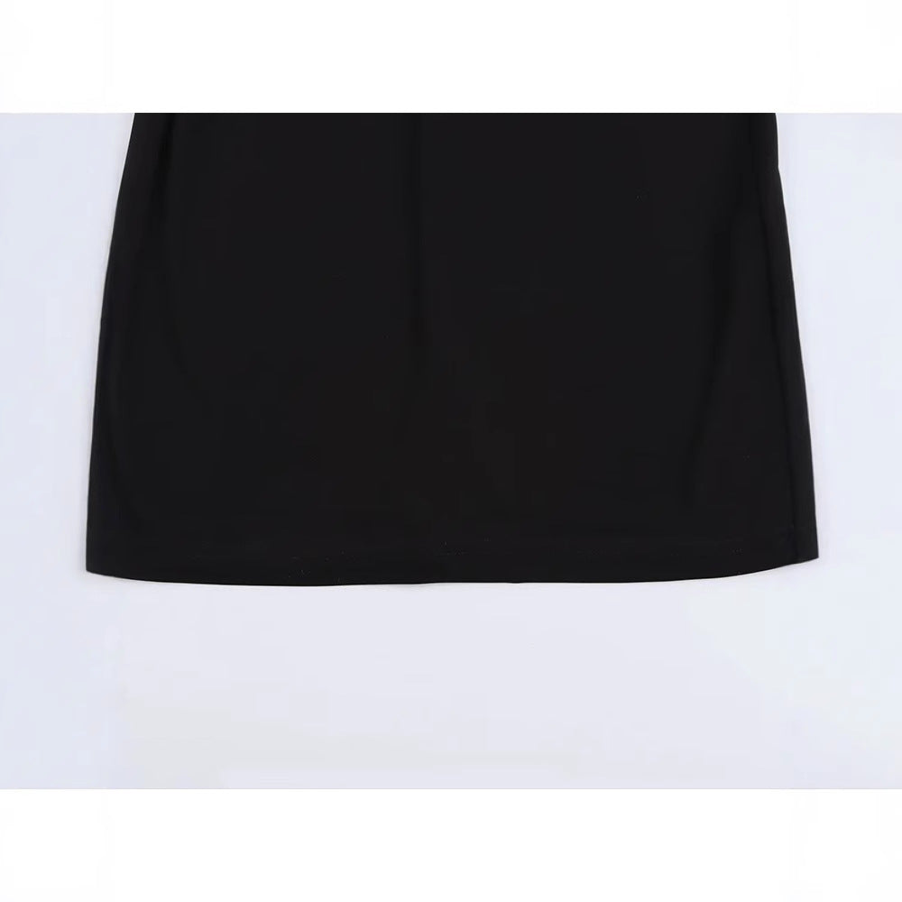 Fashionable and versatile new style with belt and pleated dress