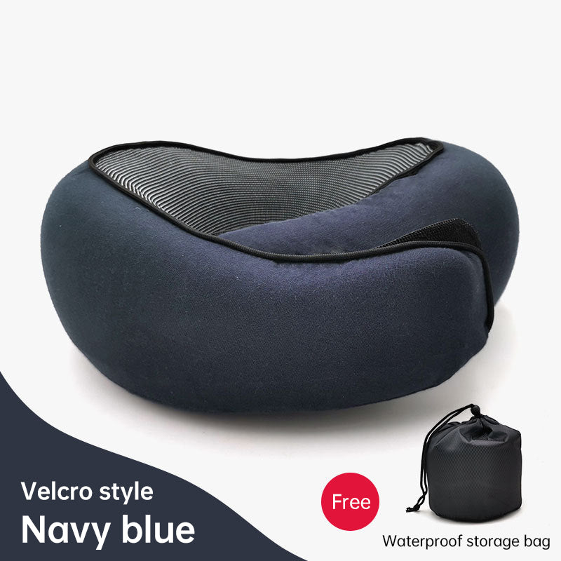 Anitrendy-Memory Foam Travel Neck Pillow – Velcro Style Travel Pillow For Flight
